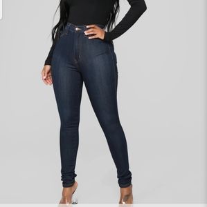 Dark Denim High Waisted jeans